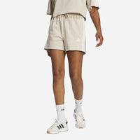 Adidas Short Essentials 3-Stripes Cotton Beige