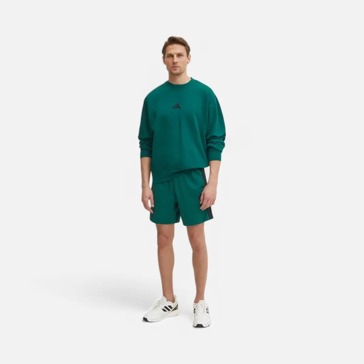Adidas Short Essentials 3-Stripes French Terry Green