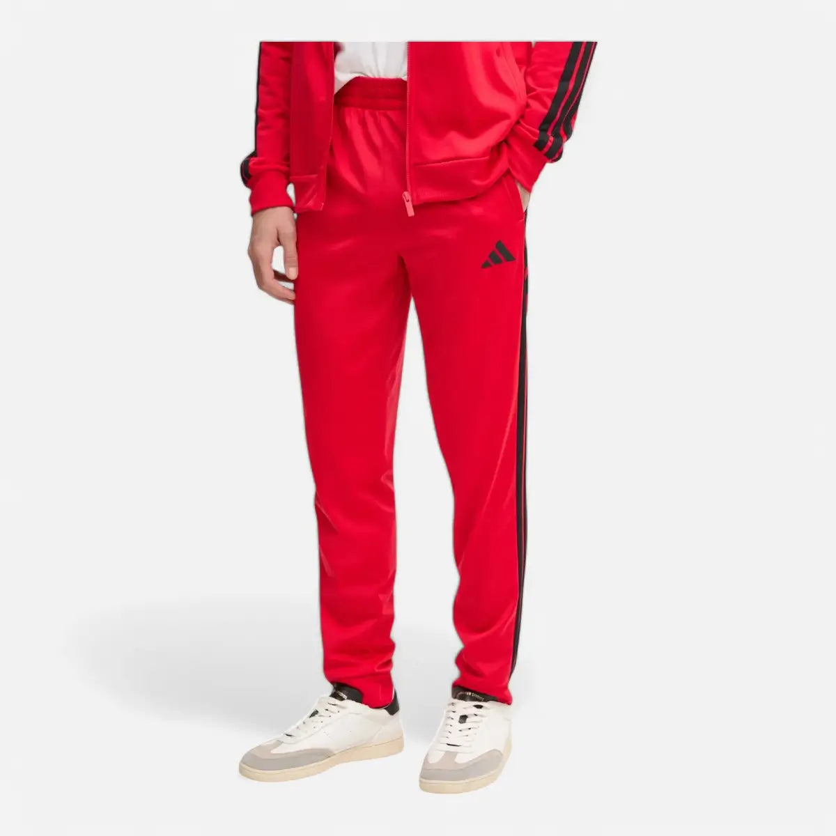 Adidas Tuta Sportswear Basic 3-Stripes Tricot Red