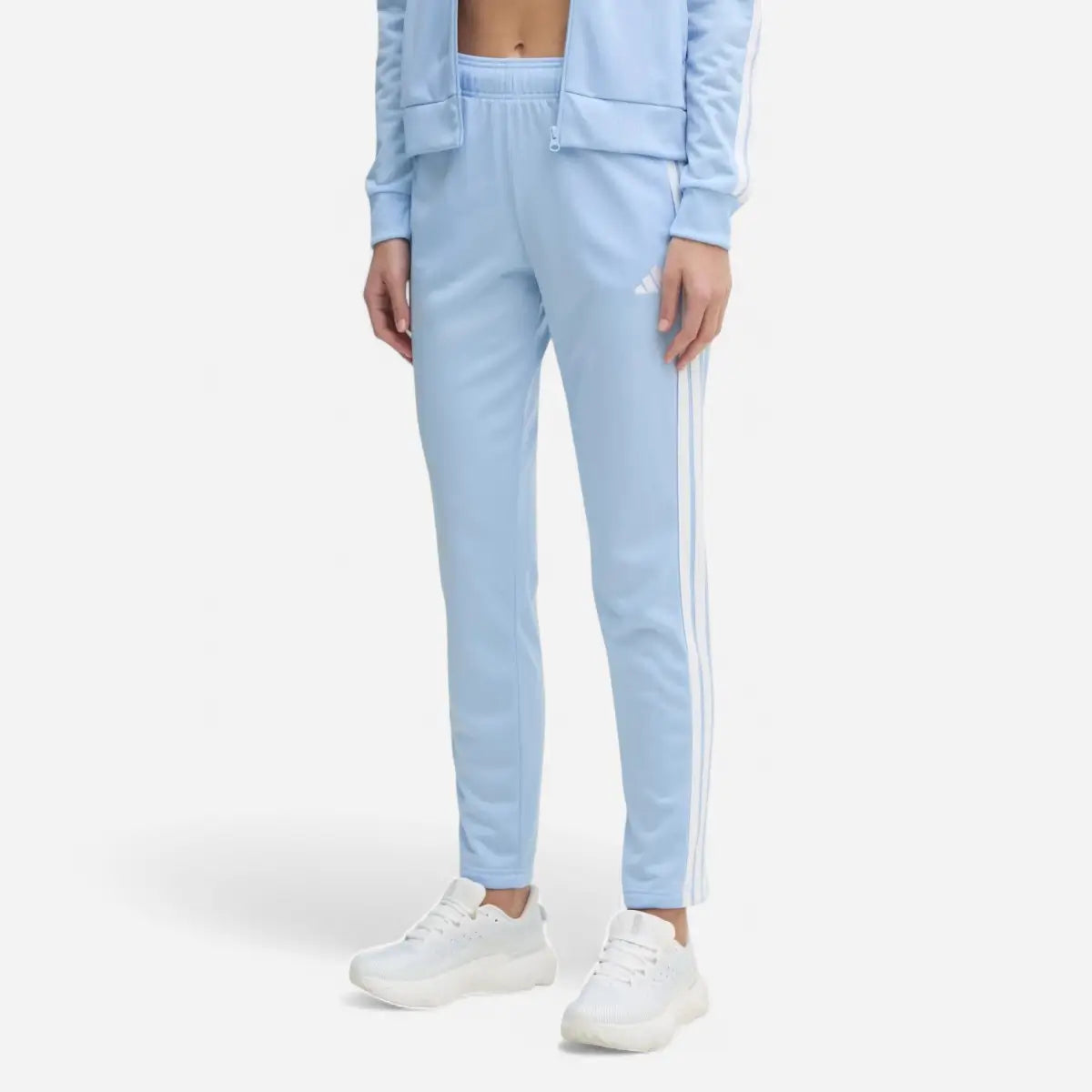 Adidas Tuta Track suit Essentials 3-Stripes azzurra