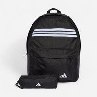Adidas zaino Classico 3 Strisce Orizzontale Black / White