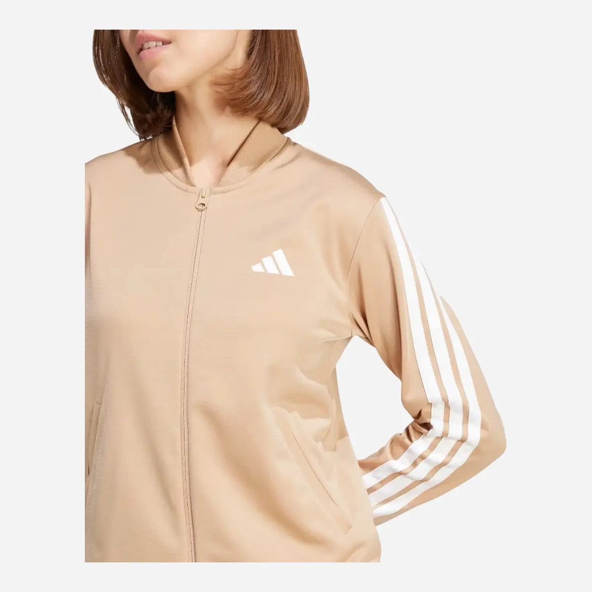 Adidas Tuta Track suit Essentials 3-Stripes Beige