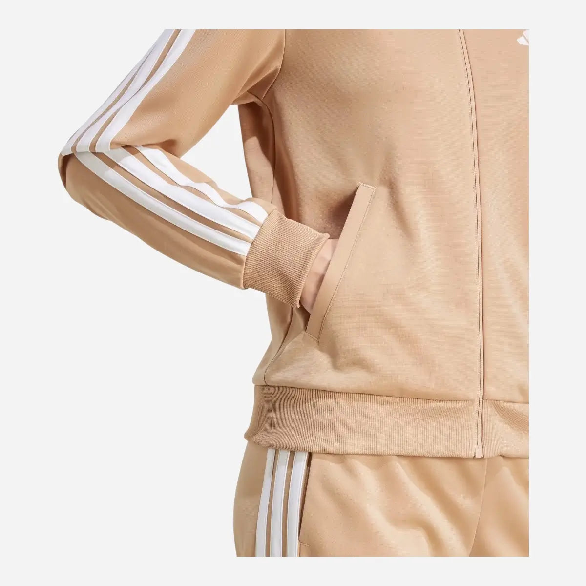 Adidas Tuta Track suit Essentials 3-Stripes Beige