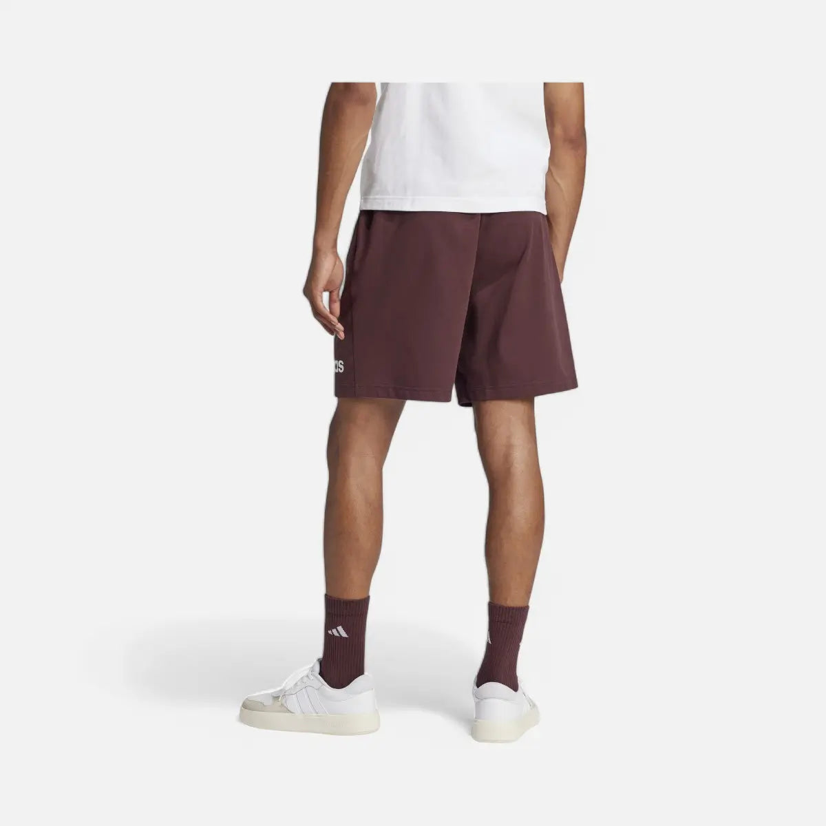 Adidas Short Essentials Linear Single Jersey Dark Maroon
