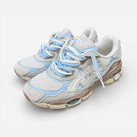 ASICS GEL-NYC Cream Airy Blue CUSTOM Double Laces