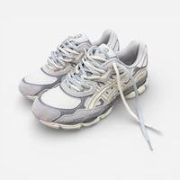 ASICS GEL-NYC Cream Oyster Grey CUSTOM Double Laces