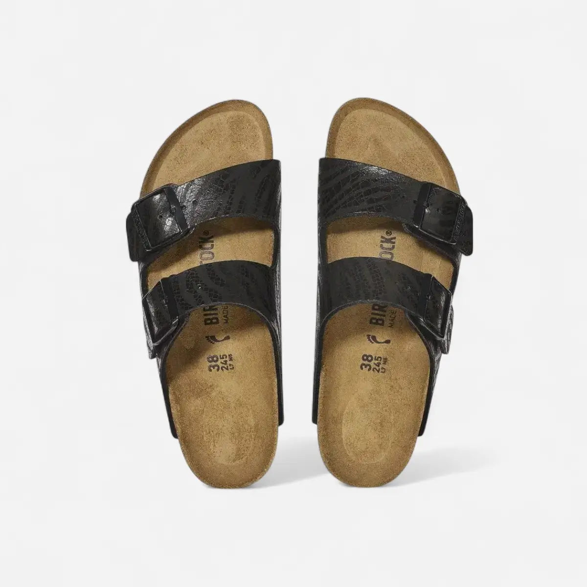 Birkenstock Arizona Animal Print Zebra Black