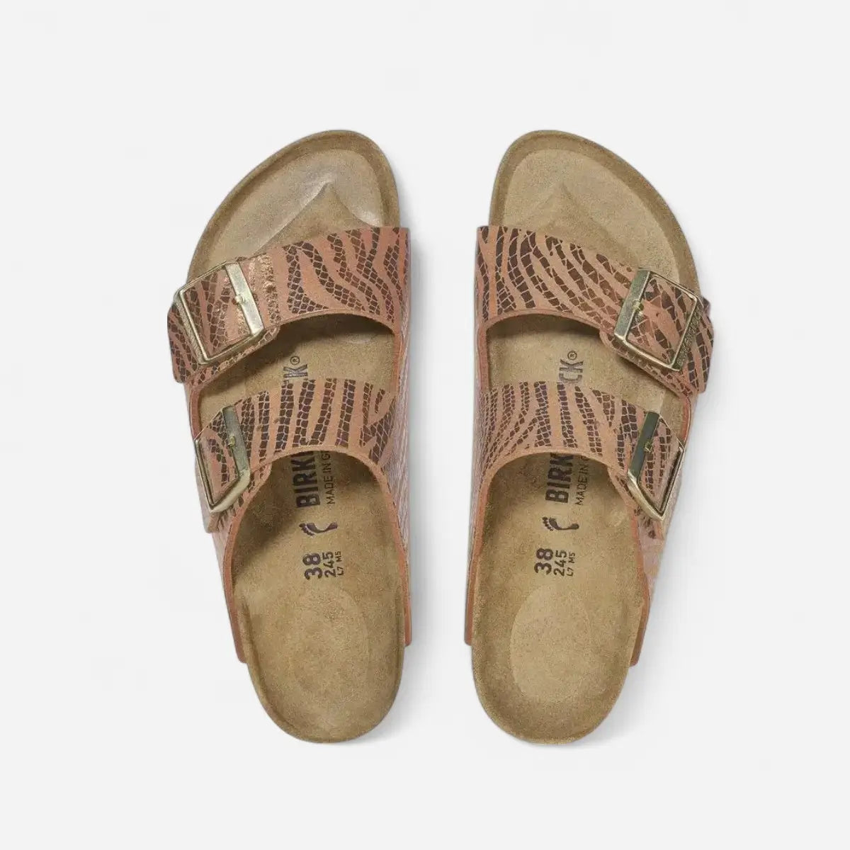 Birkenstock Arizona Animal Print Zebra Pecan