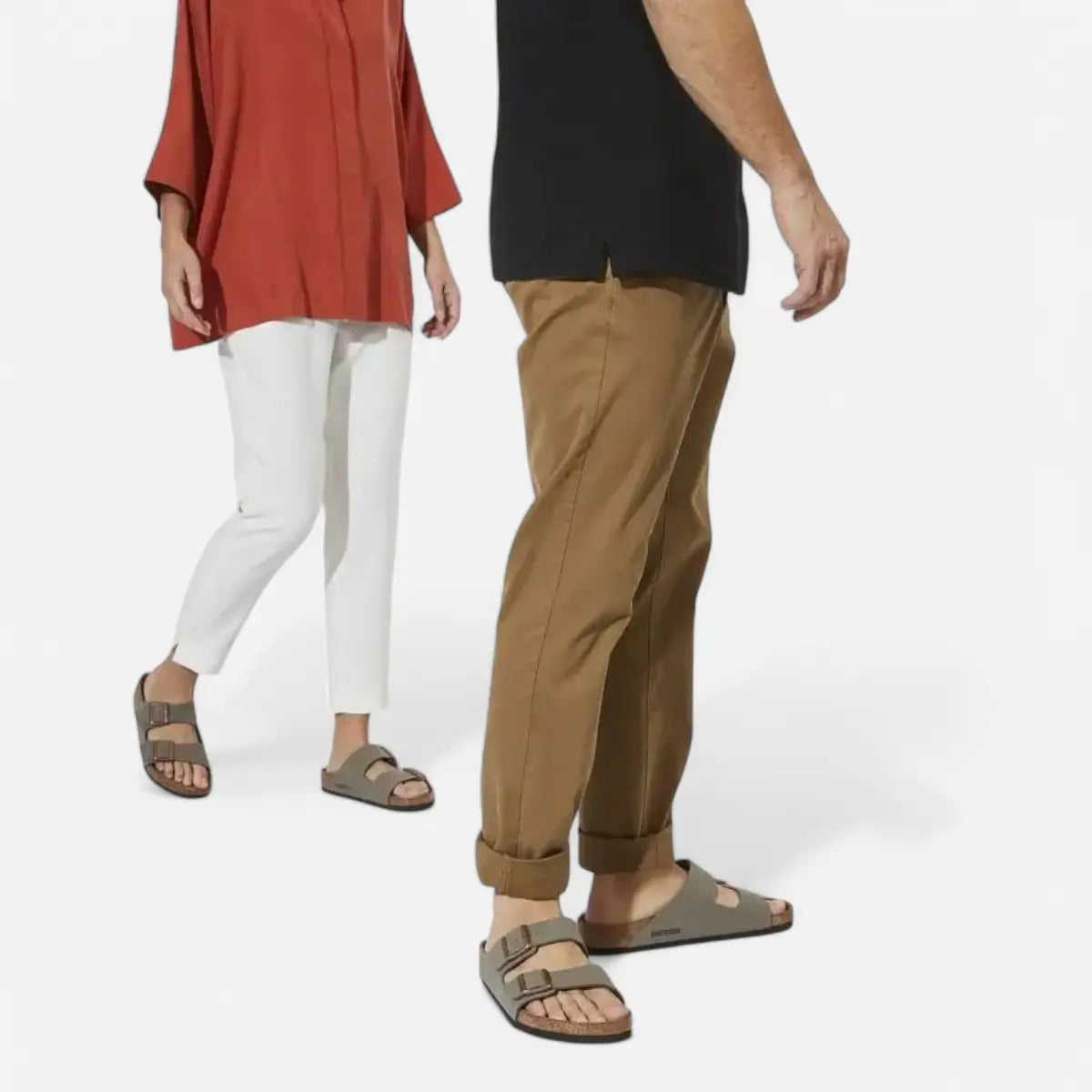 Birkenstock Arizona Birko-Flor - Nubuck - Stone