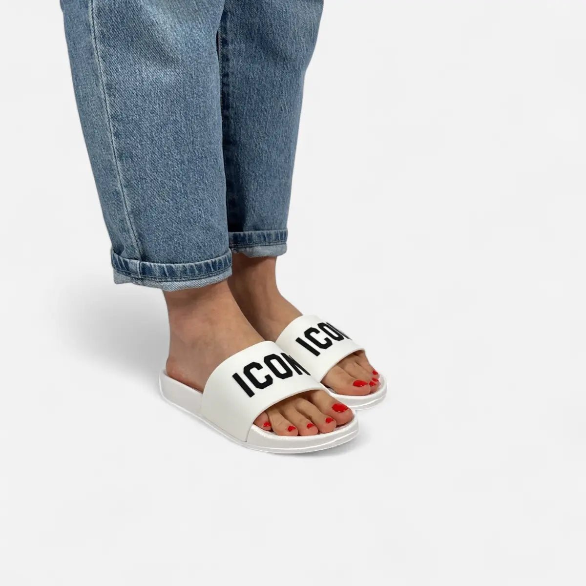 ICON ciabatte donna Big Logo IC03919TD White