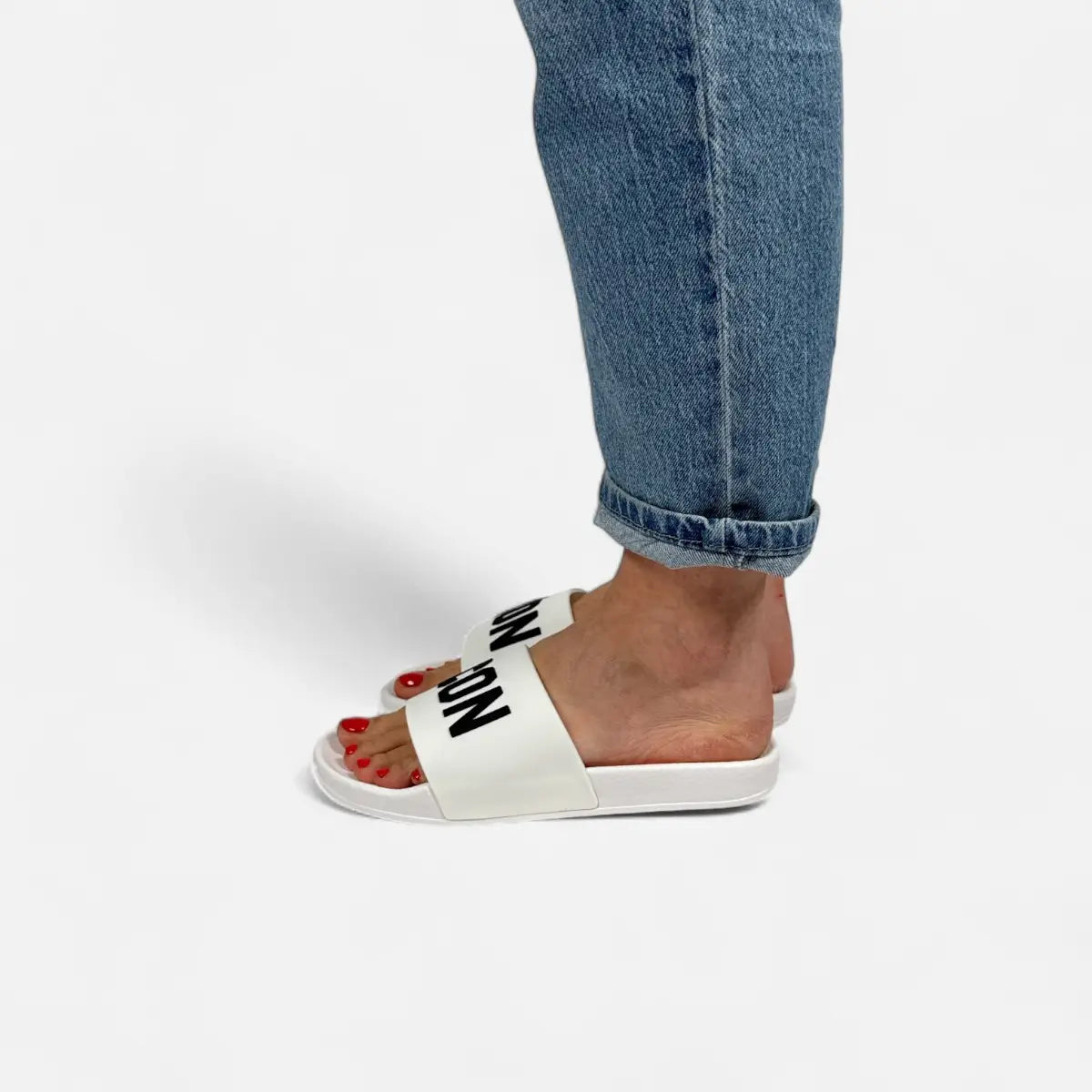 ICON ciabatte donna Big Logo IC03919TD White