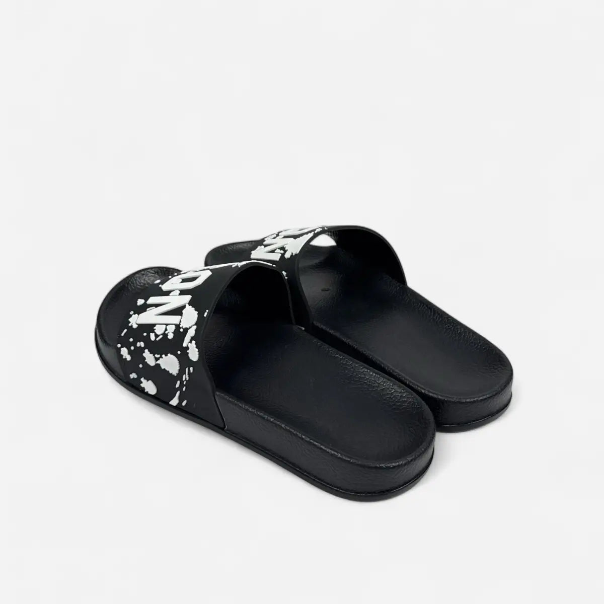 ICON ciabatte uomo Big Logo Camo Paint IC04765TU Black & White