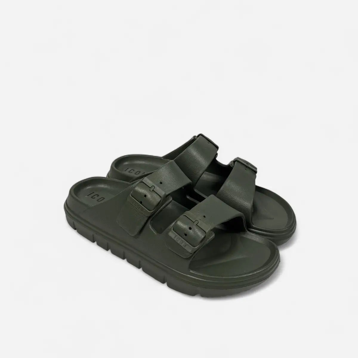 ICON ciabatte uomo doppia fibbia IC03922TU Military Green