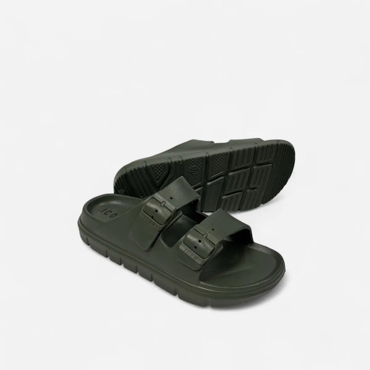 ICON ciabatte uomo doppia fibbia IC03922TU Military Green