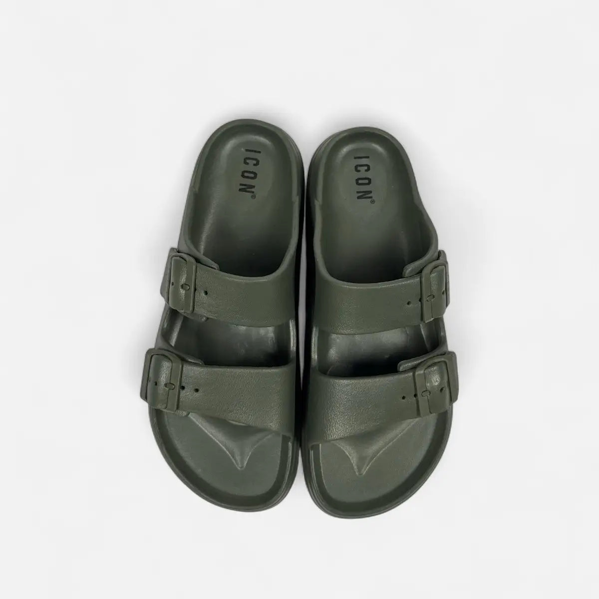 ICON ciabatte uomo doppia fibbia IC03922TU Military Green