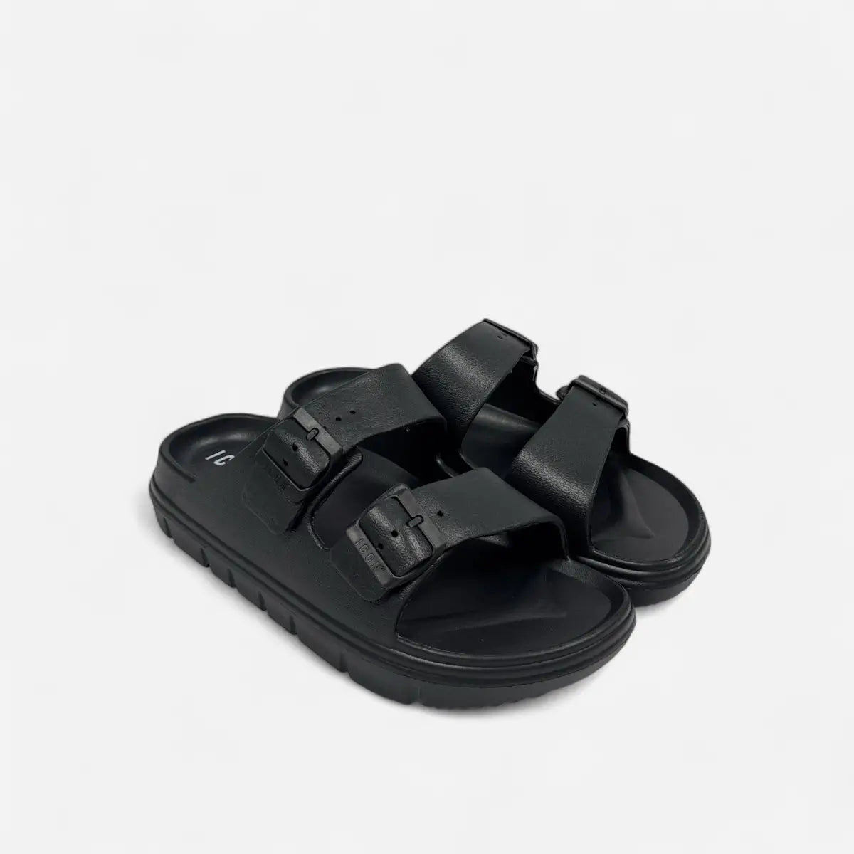 ICON ciabatte uomo doppia fibbia IC03922TU Black