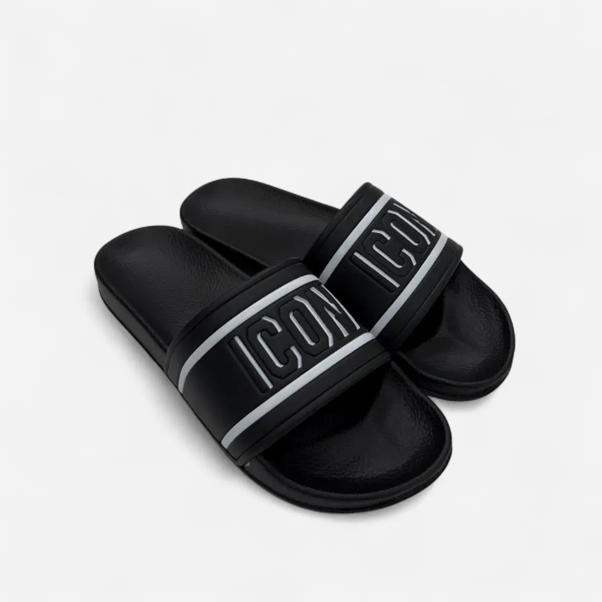 ICON ciabatte uomo Big Logo IC04059TU Black / White