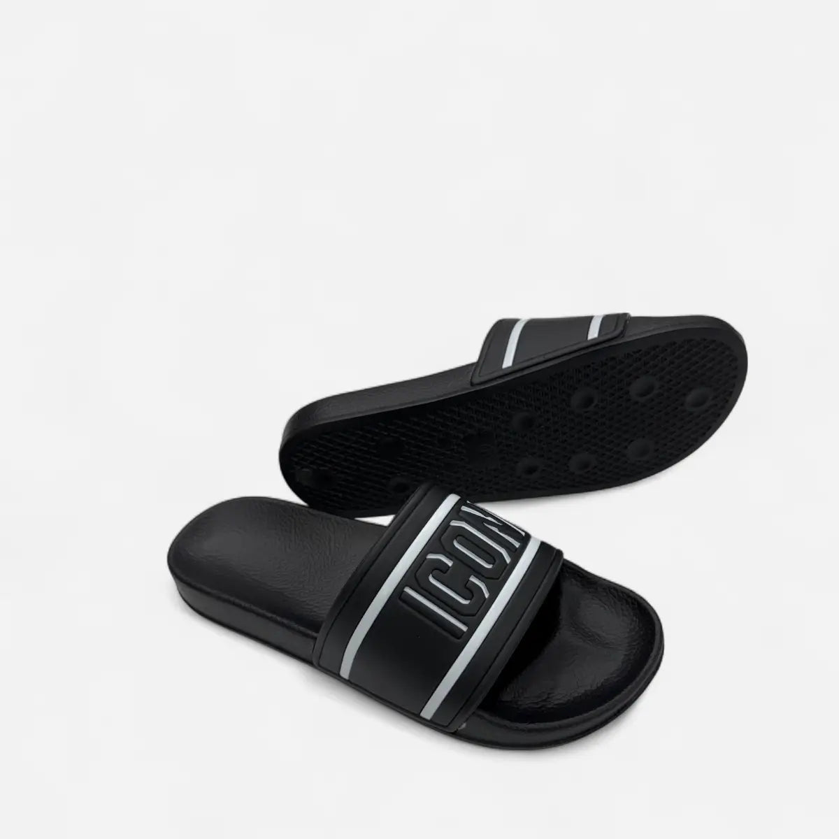 ICON ciabatte uomo Big Logo IC04059TU Black / White