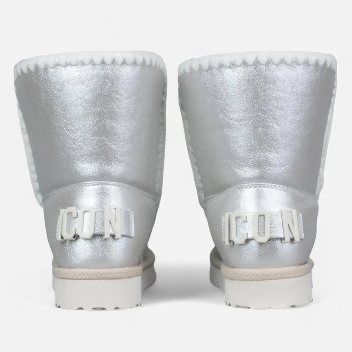ICON Stivale Pelliccia Laminato Argento IC04408SD