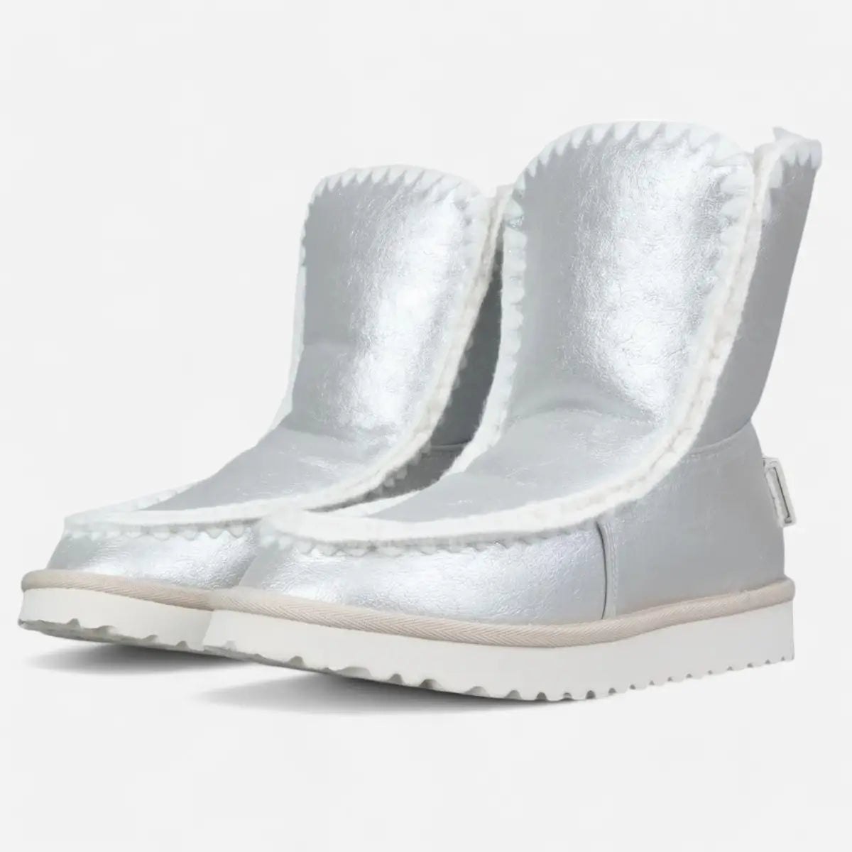 ICON Stivale Pelliccia Laminato Argento IC04408SD