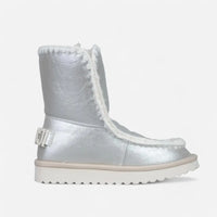 ICON Stivale Pelliccia Laminato Argento IC04408SD