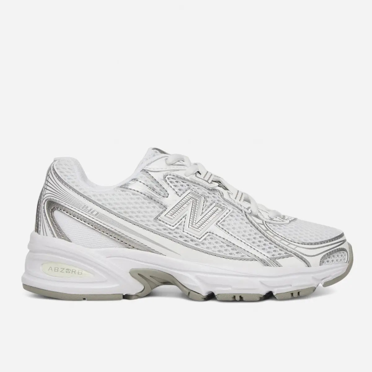 New Balance 740 White / Metallic Silver GR740WM