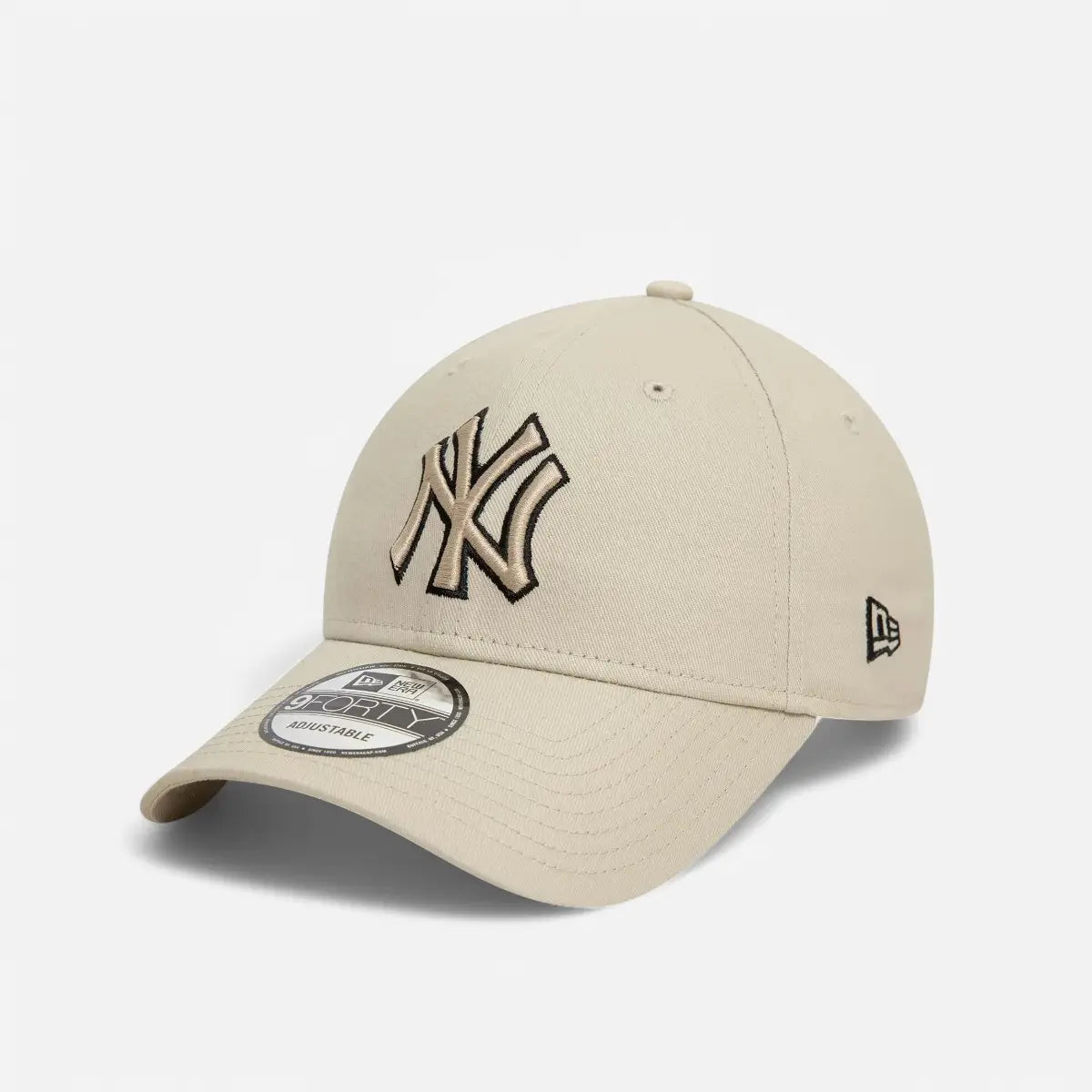 New Era Cappellino 9FORTY Regolabile New York Yankees Pop Outline Beige/Black