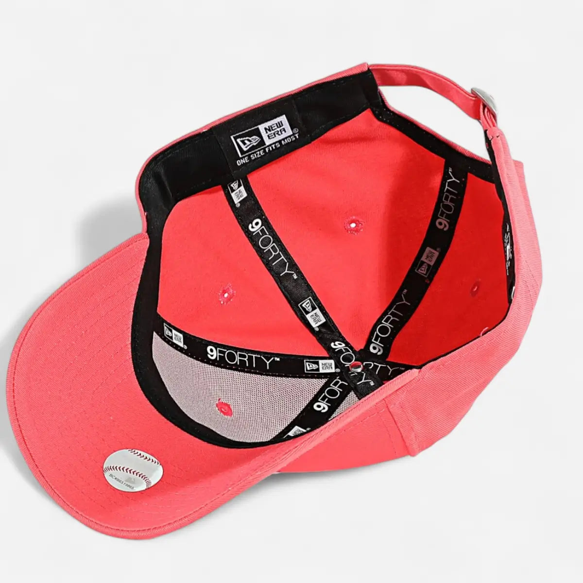 New Era Cappellino 9FORTY Regolabile New York Yankees Pop Outline Coral