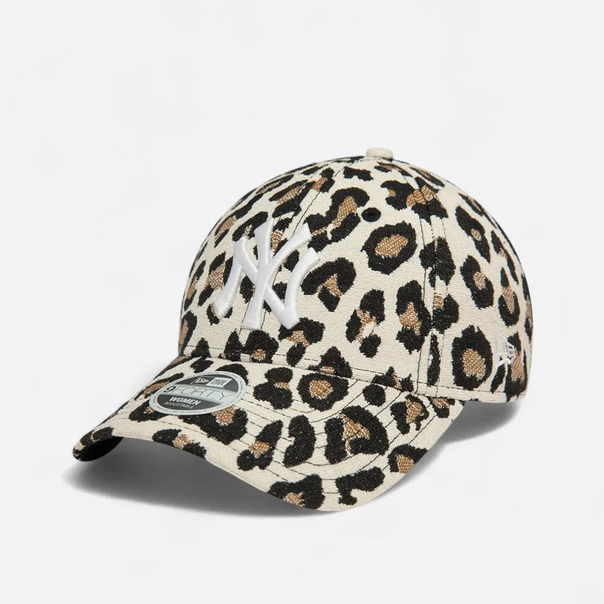 New Era Cappellino 9FORTY Regolabile New York Yankees White Leopard