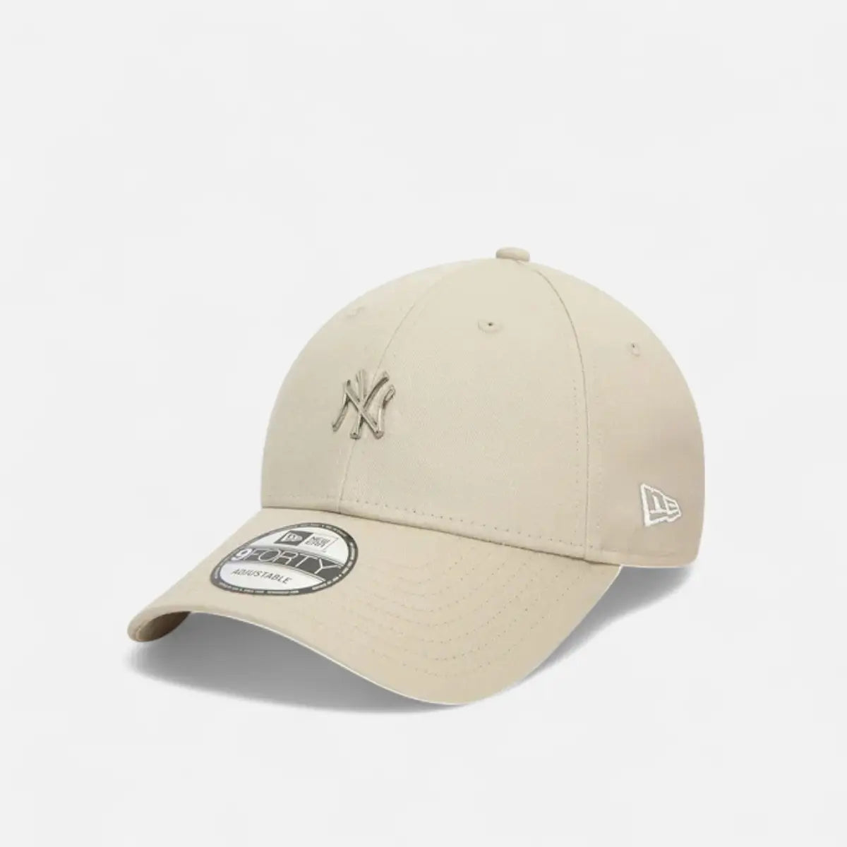 New Era Cappellino 9FORTY Regolabile Yankees Metallic Pin crema