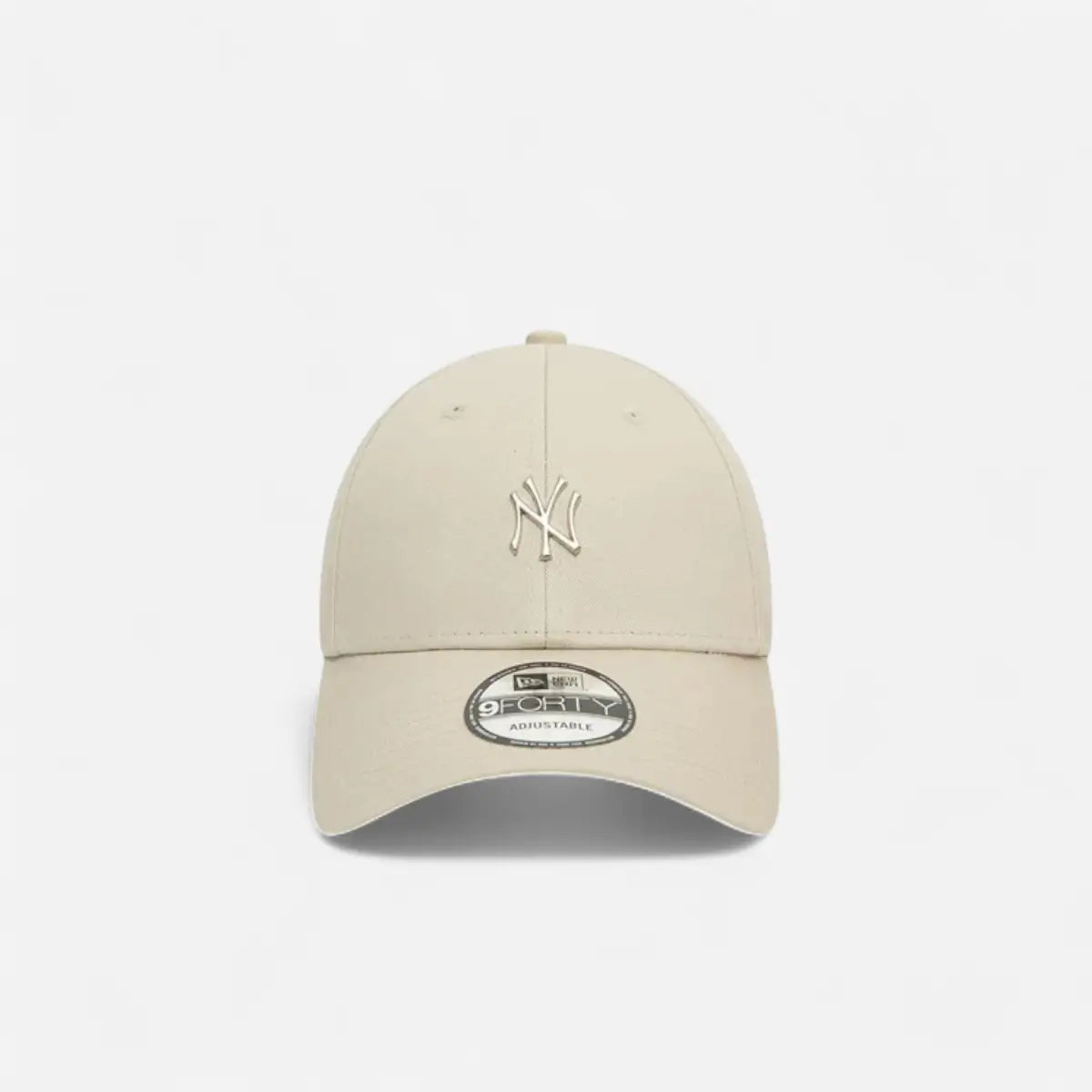 New Era Cappellino 9FORTY Regolabile Yankees Metallic Pin crema