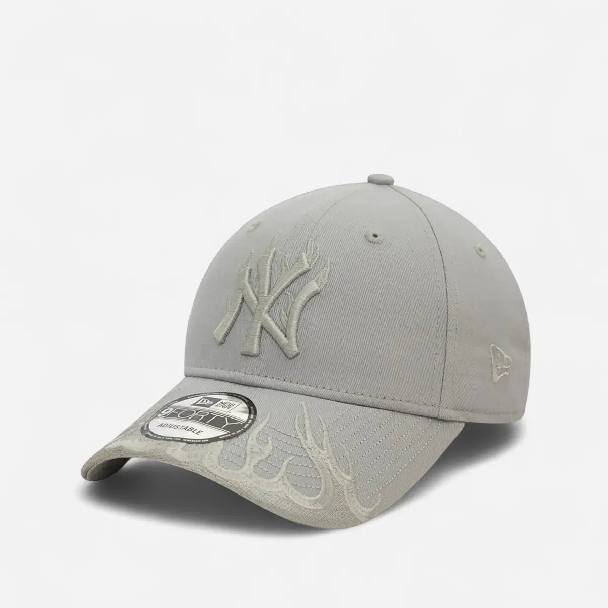 New Era Cappellino 9FORTY Regolabile Yankees MLB Flame grey