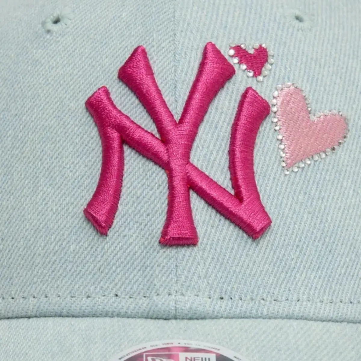 New Era Cappellino 9FORTY regolabile New York Yankees Denim Icon