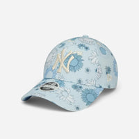 New Era Cappellino 9FORTY Regolabile New York Yankees Floral sky blue