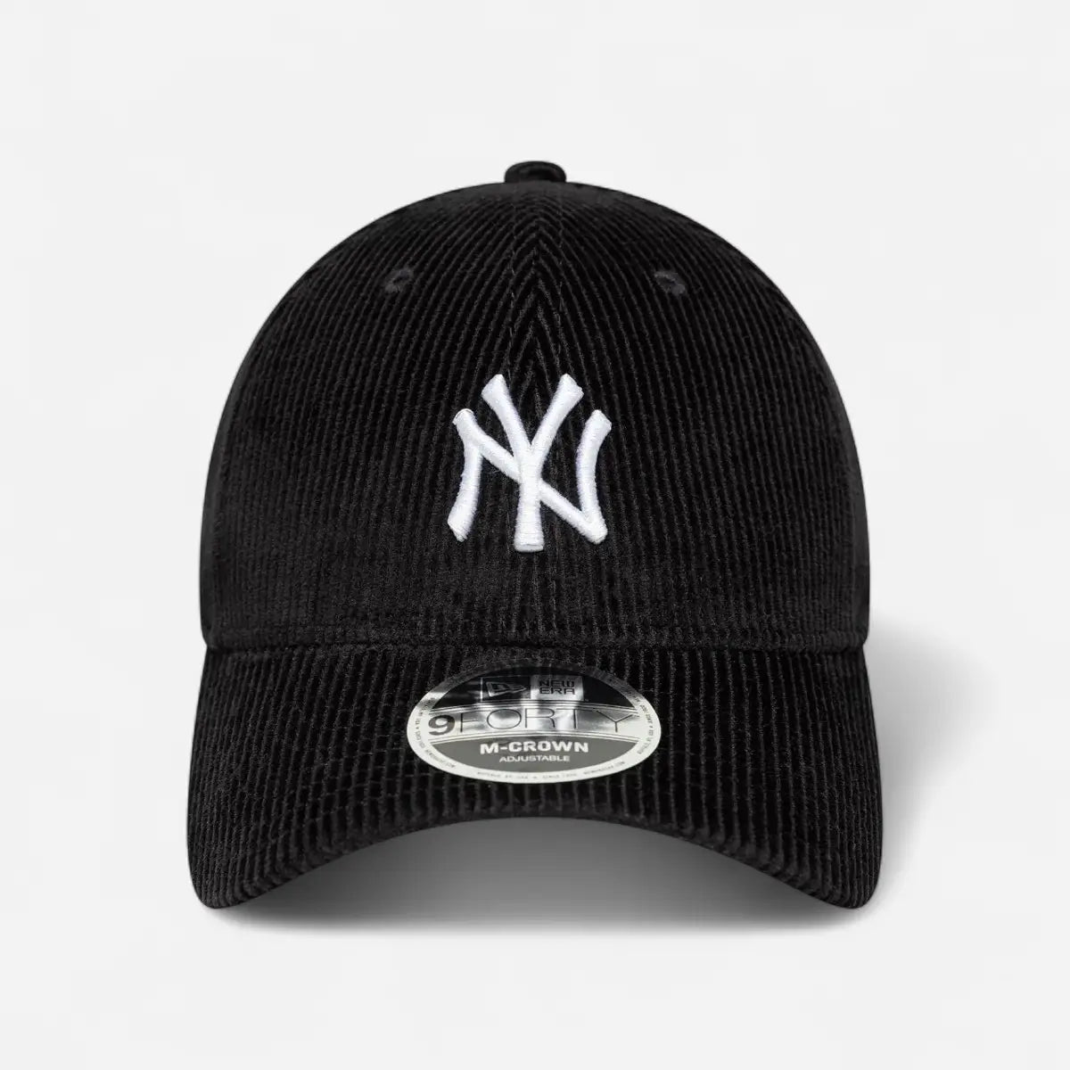 New Era Cappellino 9FORTY Regolabile M-Crown New York Yankees MLB Cord Black