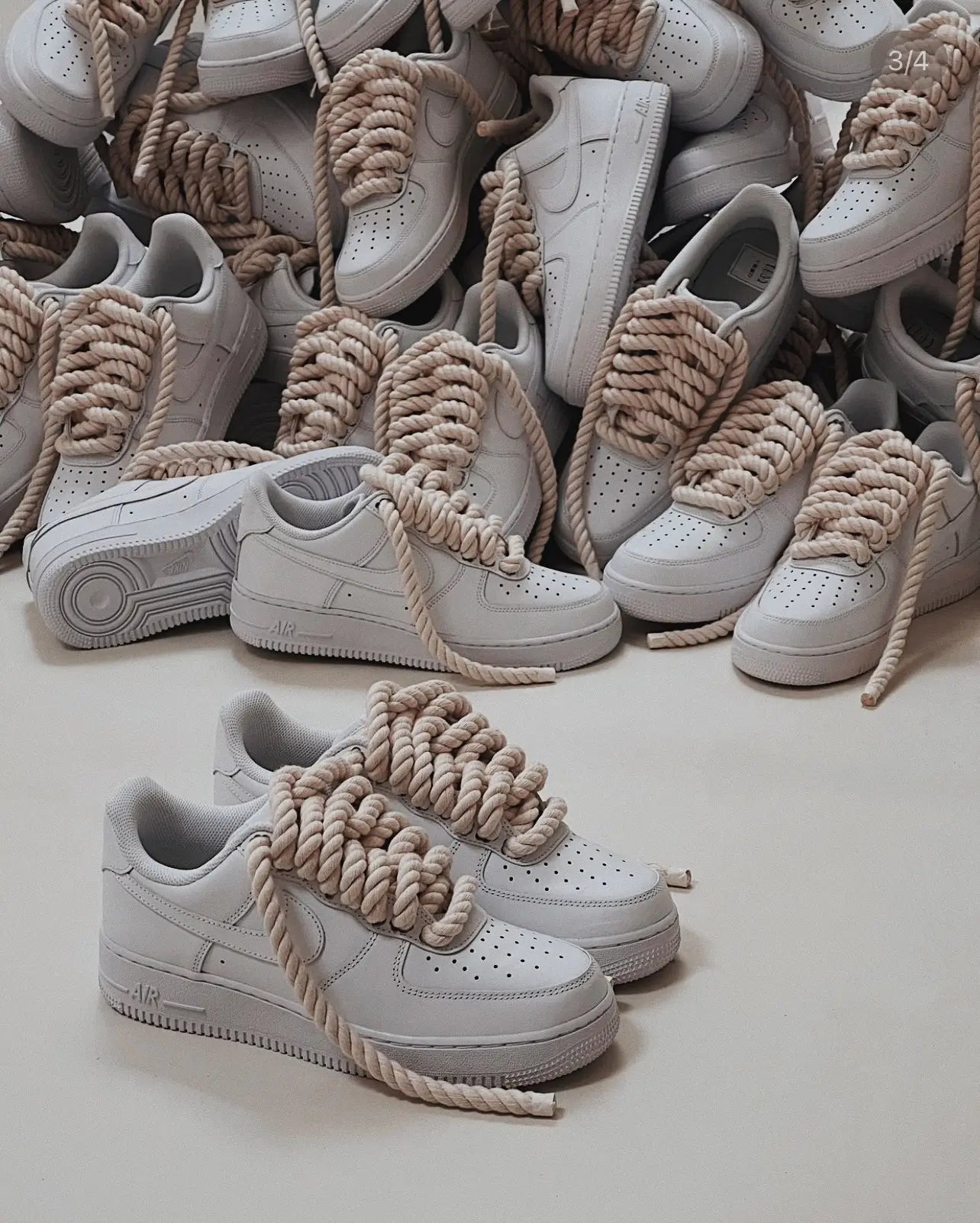 Nike Air Force 1 Rope Laces beige