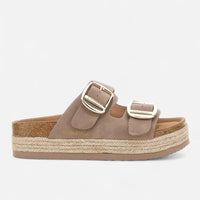 Superga Sandalo Platform donna doppia fibbia S11T228 Beige