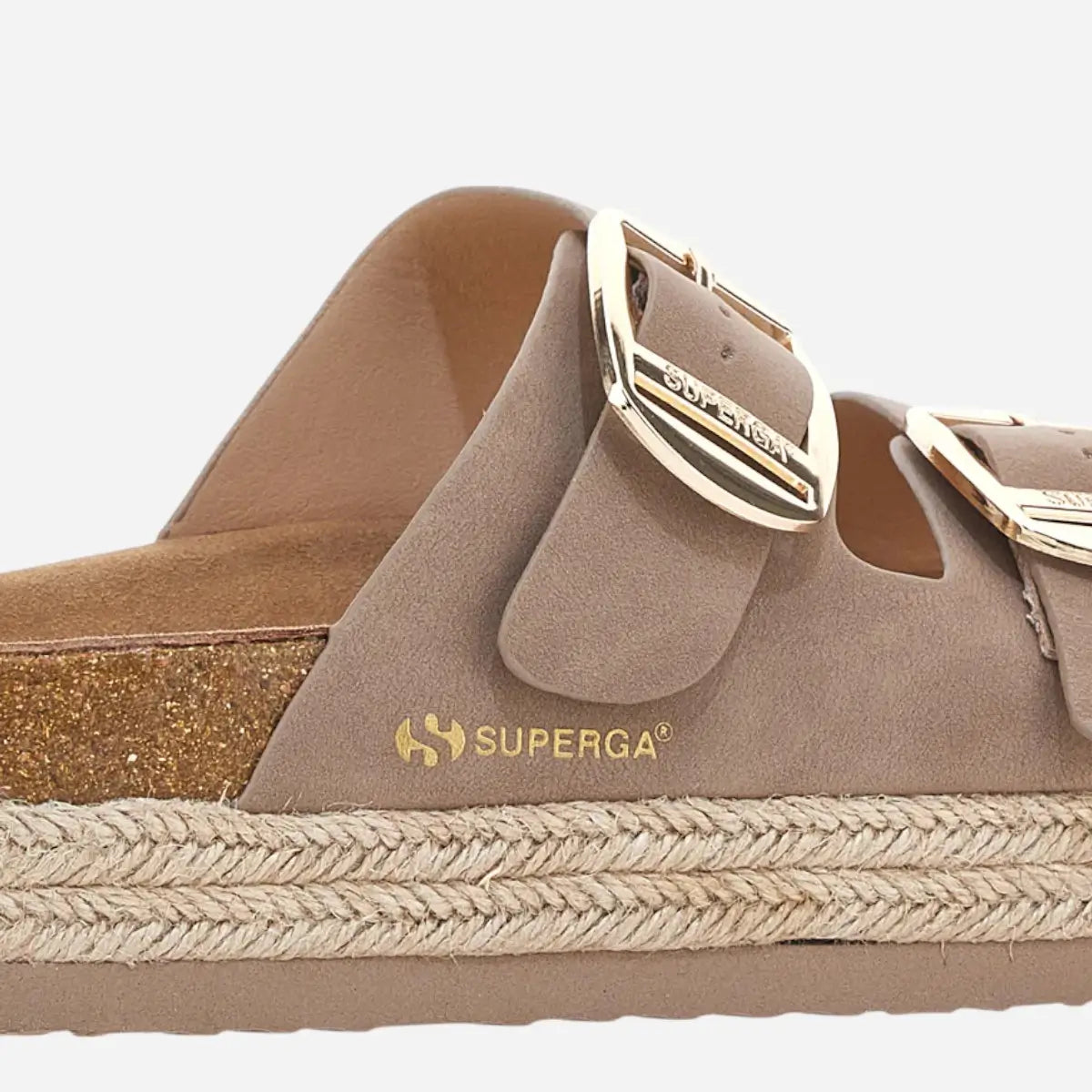 Superga Sandalo Platform donna doppia fibbia S11T228 Beige