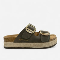 Superga Sandalo Platform donna doppia fibbia S11T228 Verdone