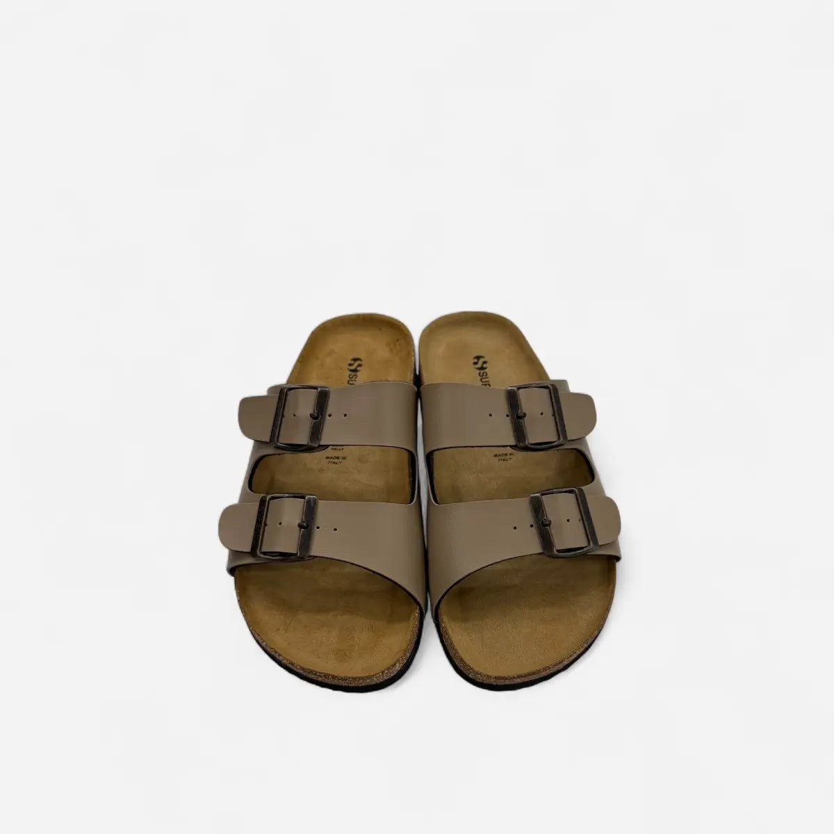 Superga Sandalo uomo doppia fibbia Pelle Cuoio