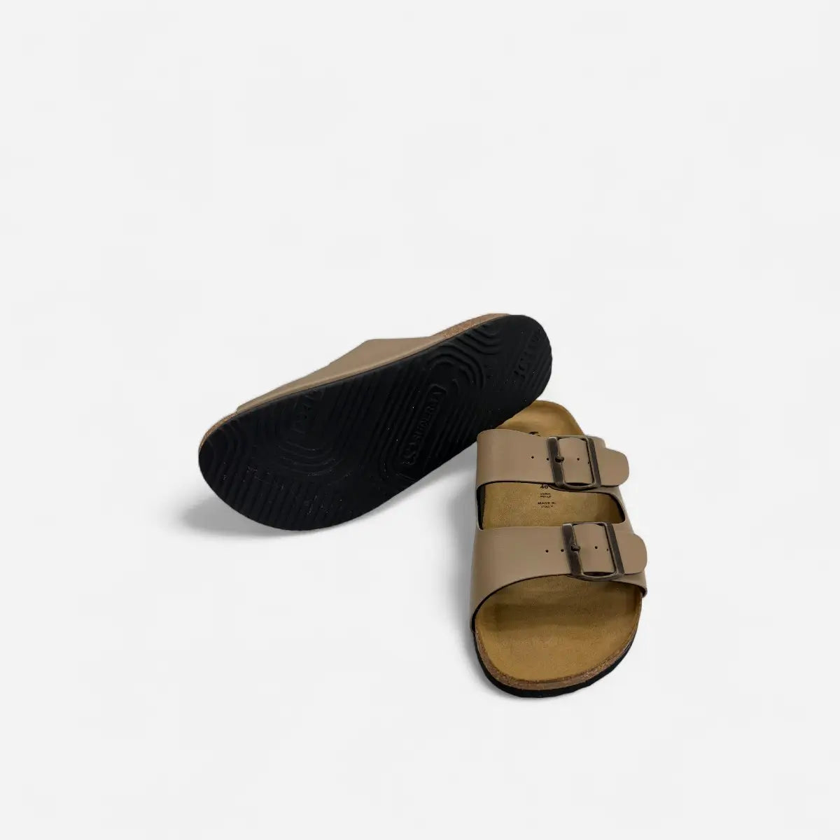 Superga Sandalo uomo doppia fibbia Pelle Cuoio