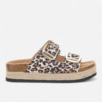 Superga Sandalo Platform donna doppia fibbia S11T279 Leopard