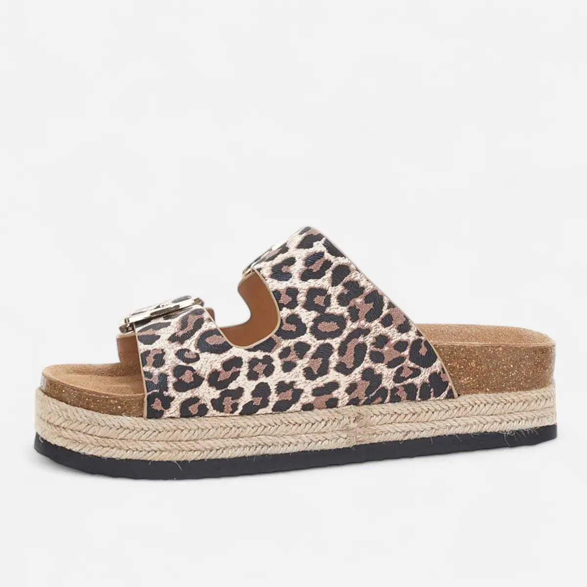 Superga Sandalo Platform donna doppia fibbia S11T279 Leopard