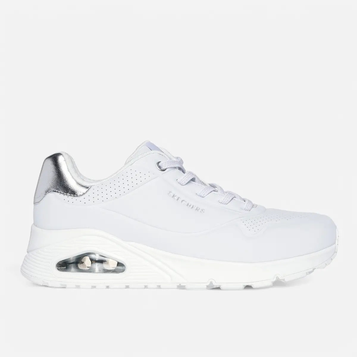 Skechers Uno - Shimmer Away White/Silver