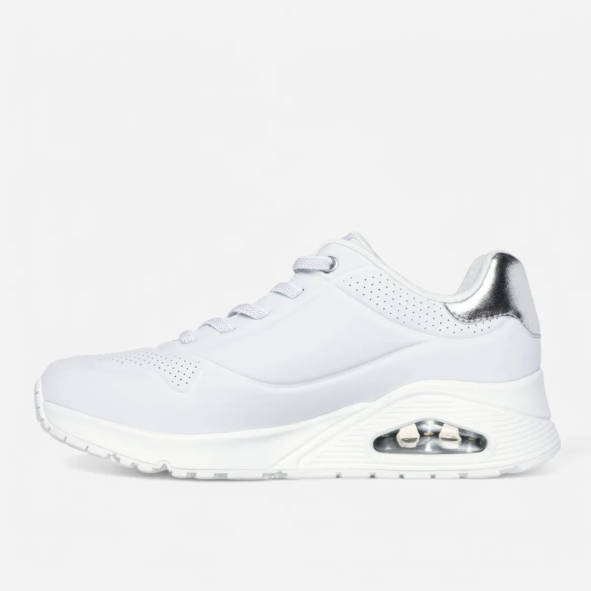 Skechers Uno - Shimmer Away White/Silver