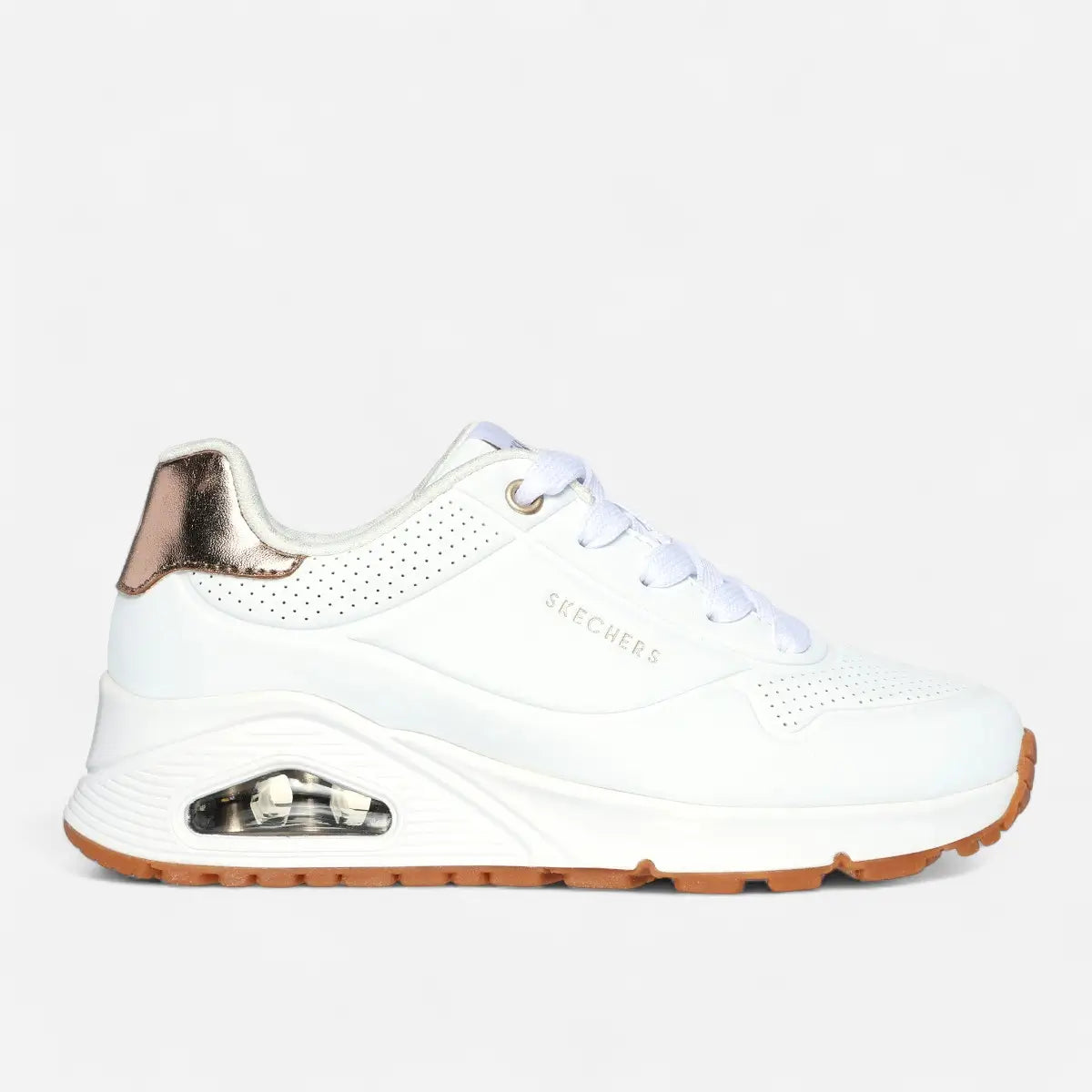 Skechers Uno Gen1 Shimmer Away White