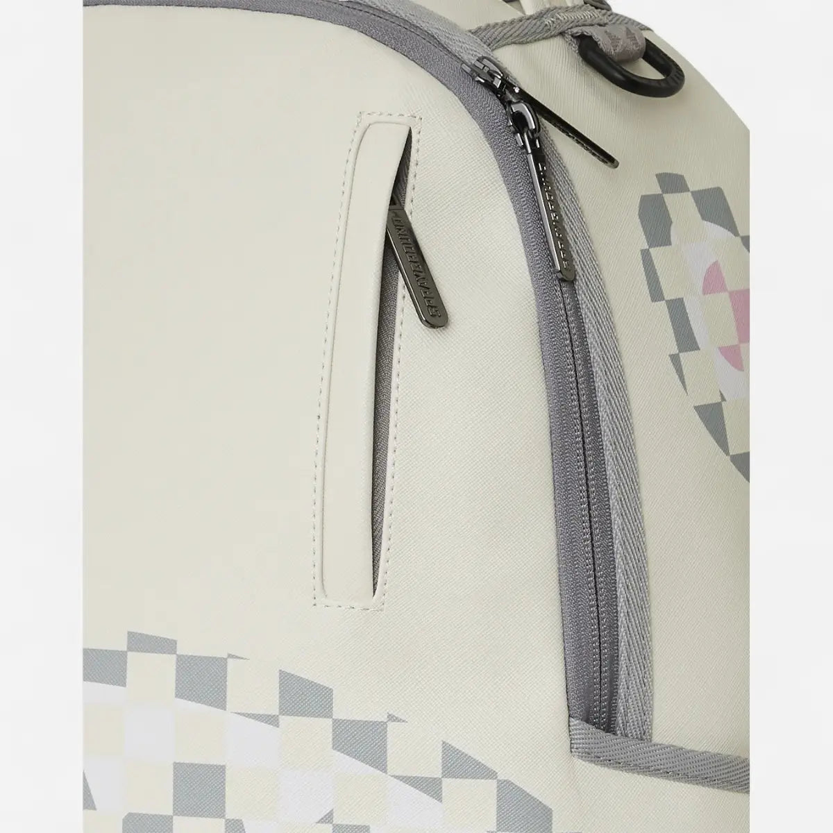 Sprayground Zaino CREAM CHECK SHARK CENTRAL
