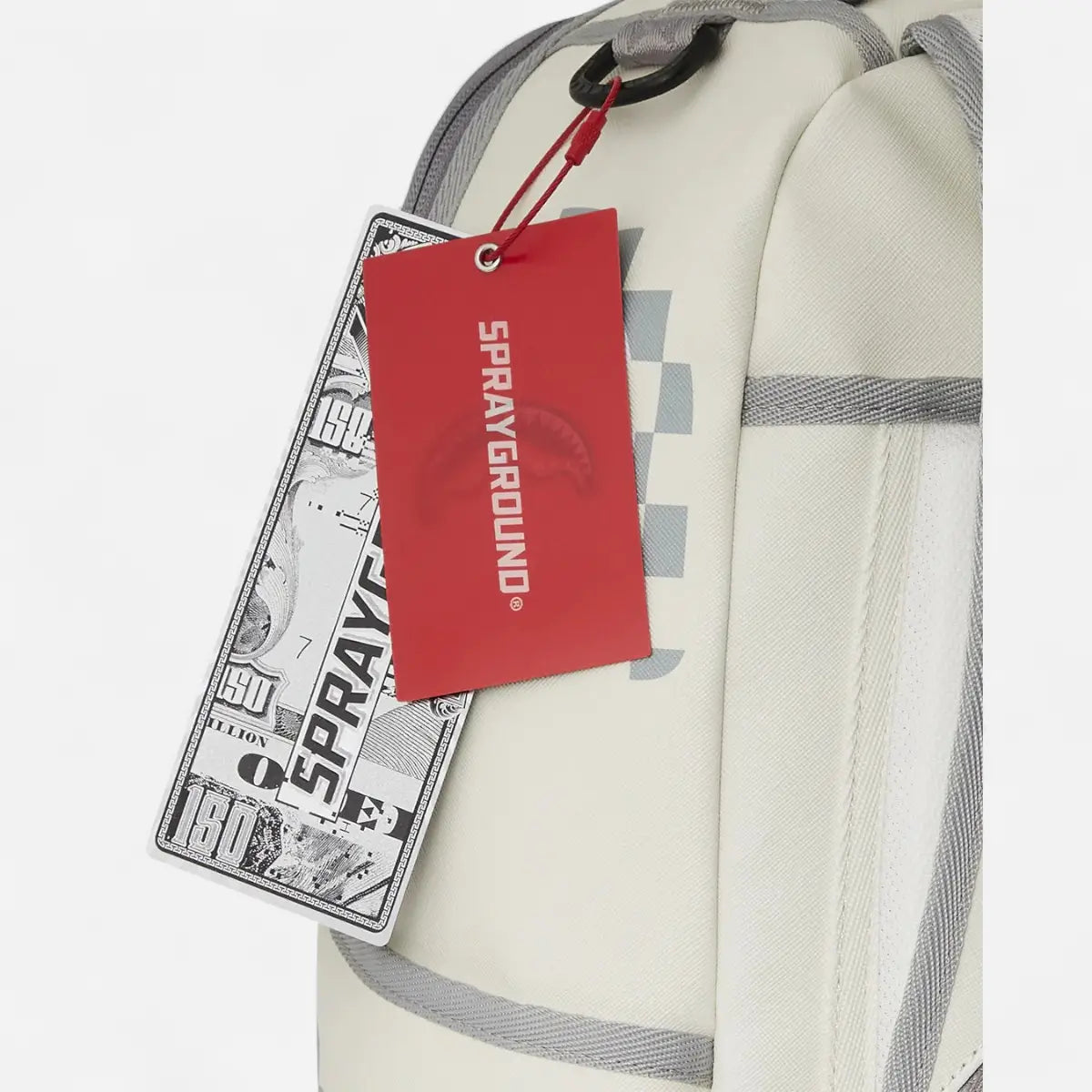 Sprayground Zaino CREAM CHECK SHARK CENTRAL