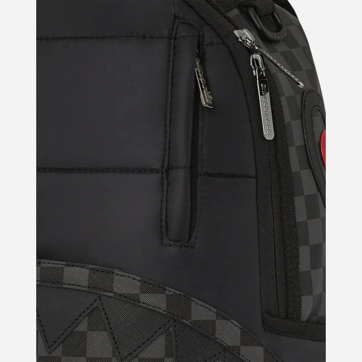 Sprayground Zaino Black Puffer Grey Check