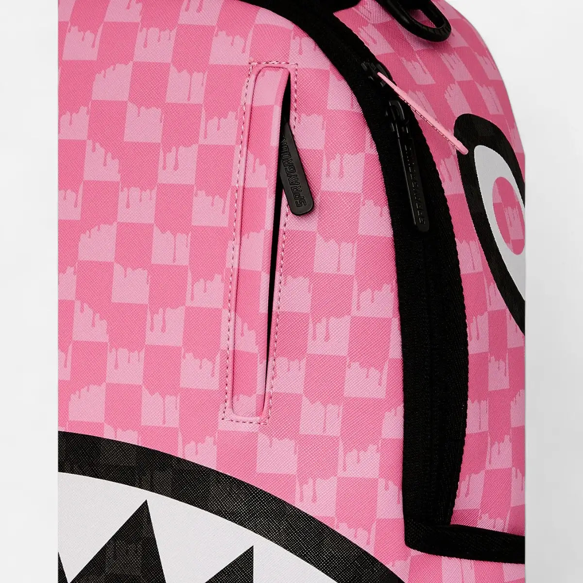 Sprayground Zaino PINK AND BLACK DRIP CHECK DLXSV